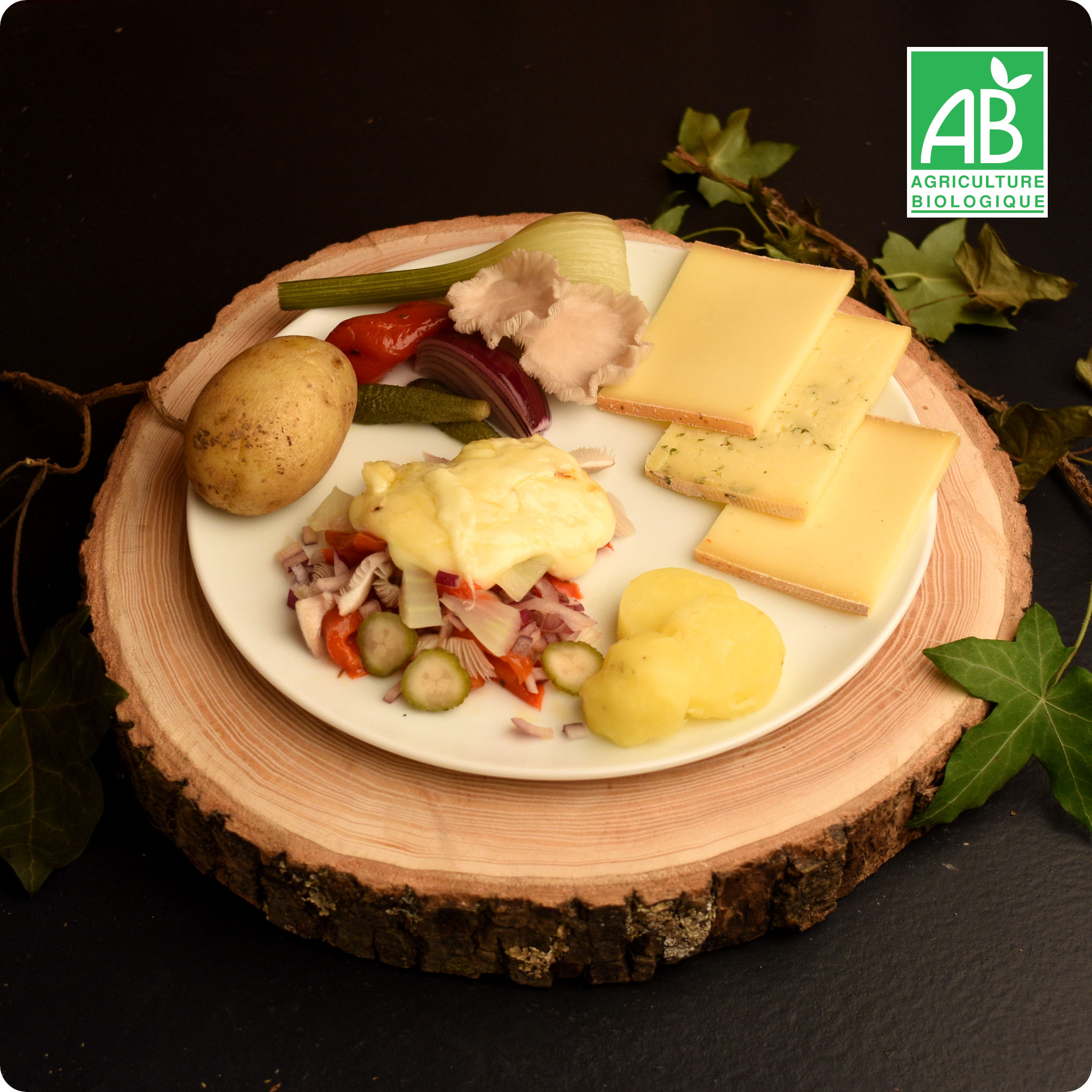 Assortiment de fromages à raclette