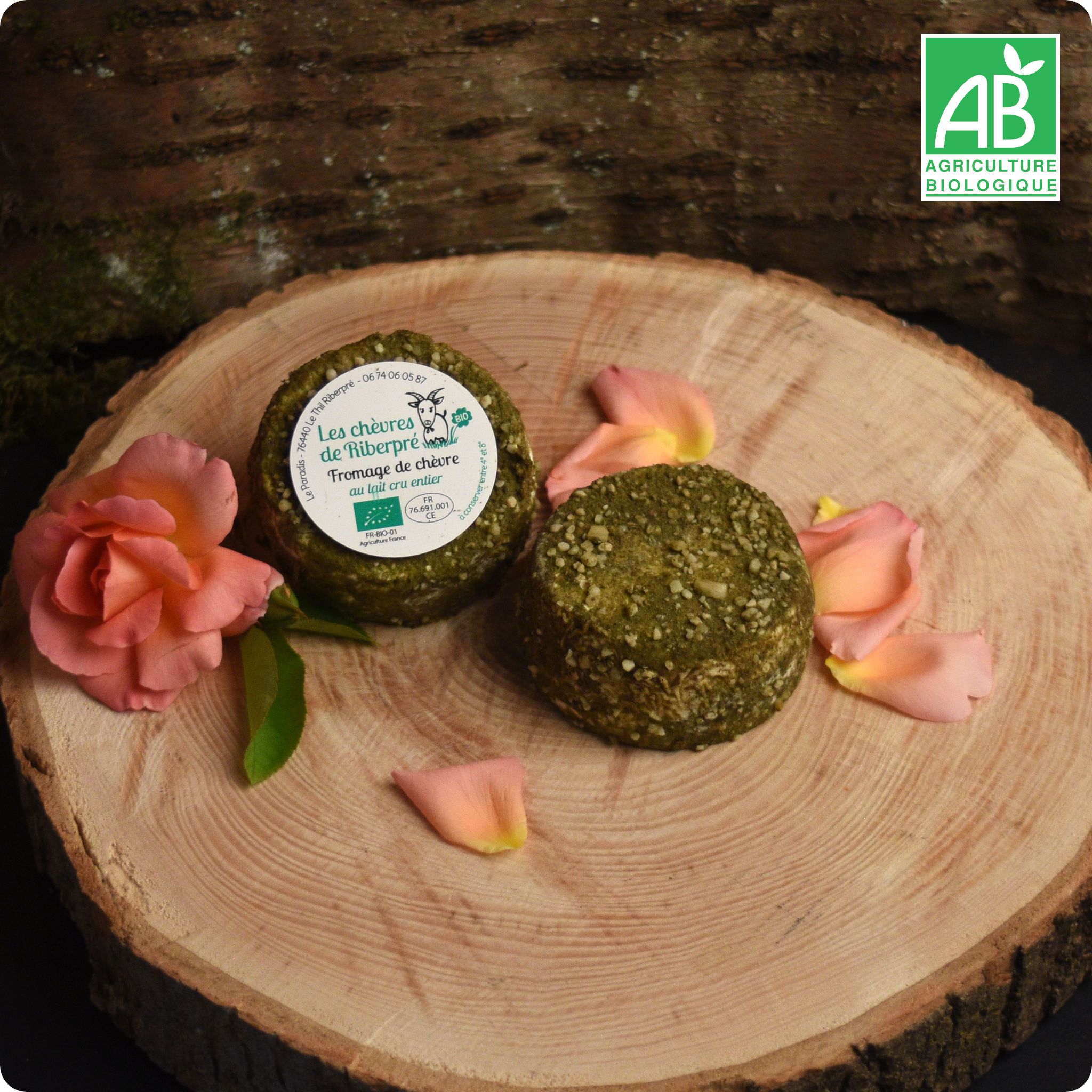 Crottin de chèvre frais à l'ail et fines herbes